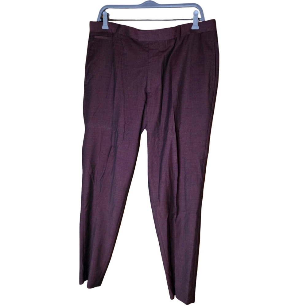 INC International Concepts Men’s Burgundy Slim Fit Dress Pants 34x30